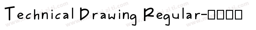 Technical Drawing Regular字体转换